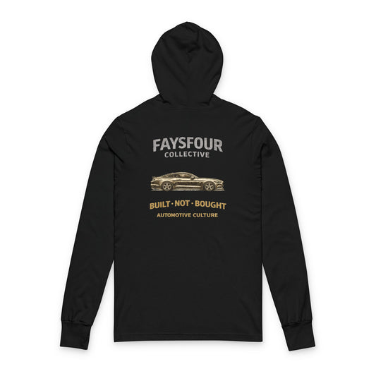 Built Not Bought — Faysfour Collective Automotive Long-Sleeve Hooded Tee