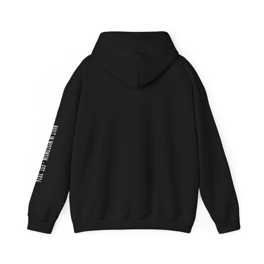 Faysfour Collective Logo Hoodie — Minimal Black Streetwear Pullover