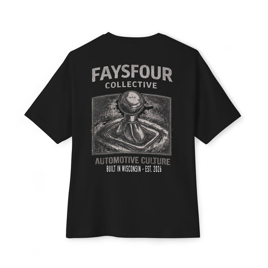Faysfour Collective Gear Tee | Automotive Culture Shift Knob Graphic